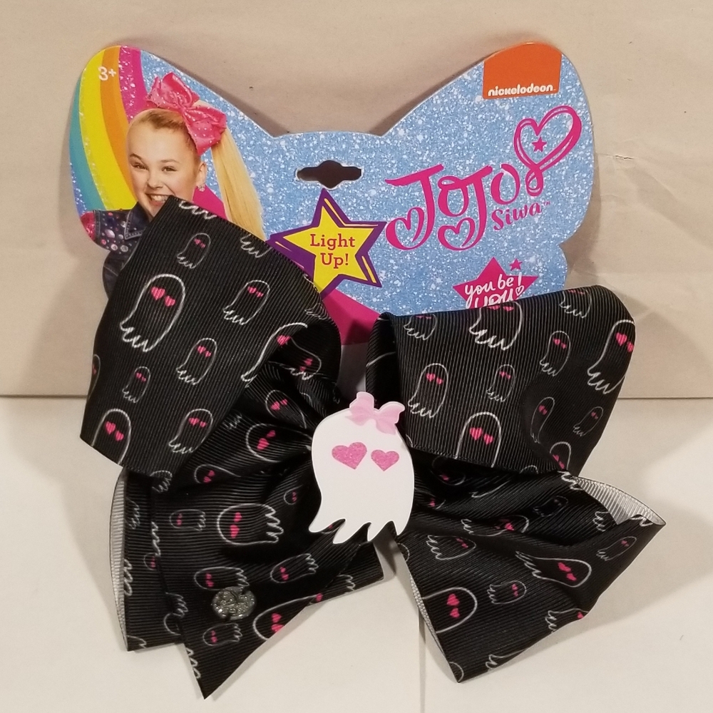 JoJo Siwa Black White Pink Ghosts Halloween Bow 2019 CVS